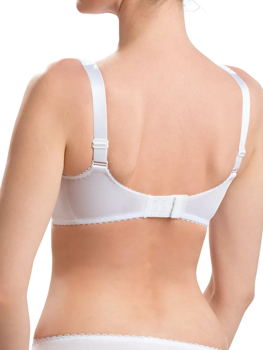 Бюстгальтер после мастэктомии с кармашками послеоперационный белый