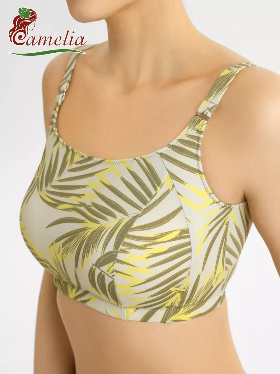 Купальник после мастэктомии ортопедический раздельный оливковый