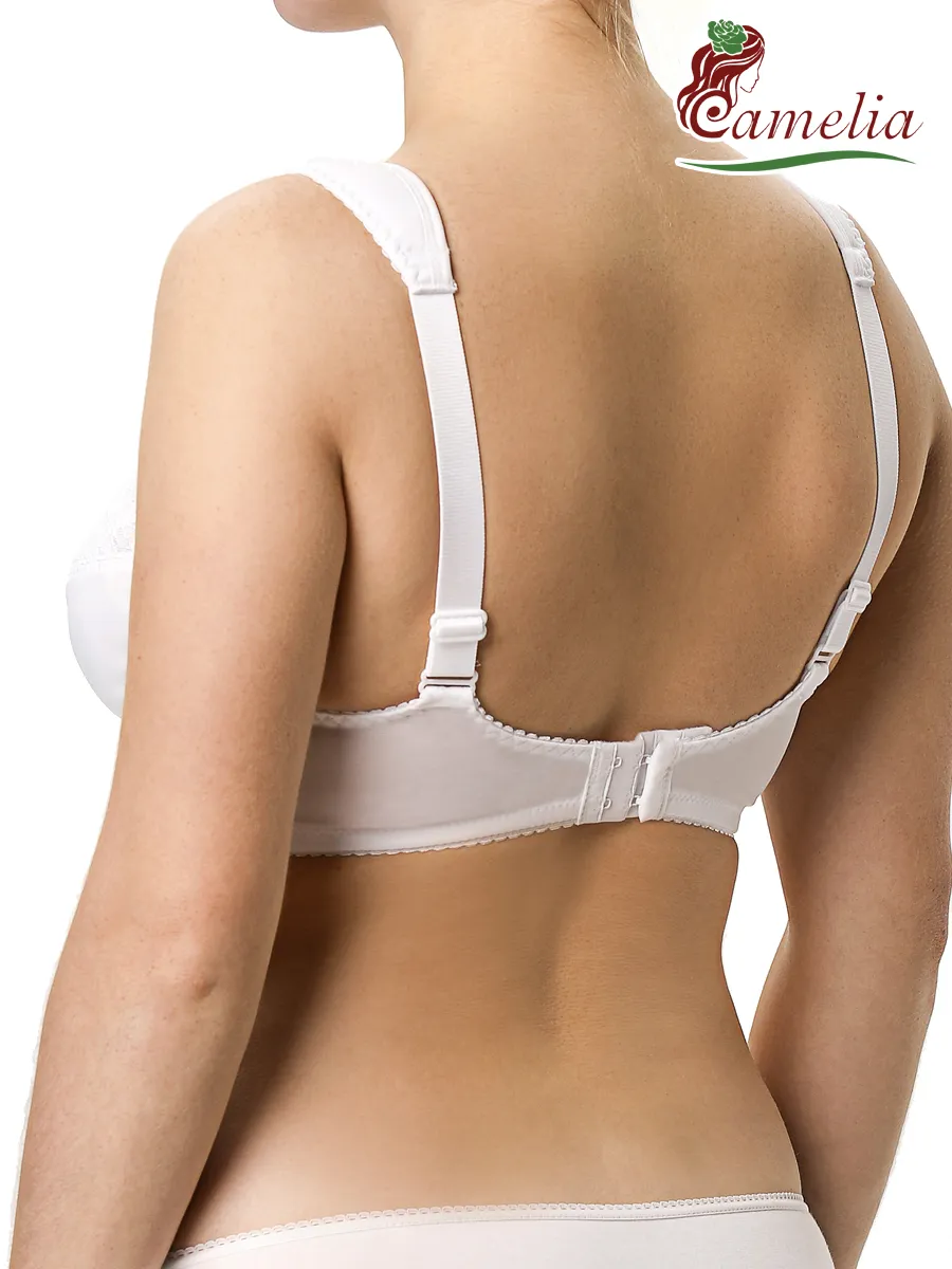 Бюстгальтер после мастэктомии с кармашками послеоперационный белый
