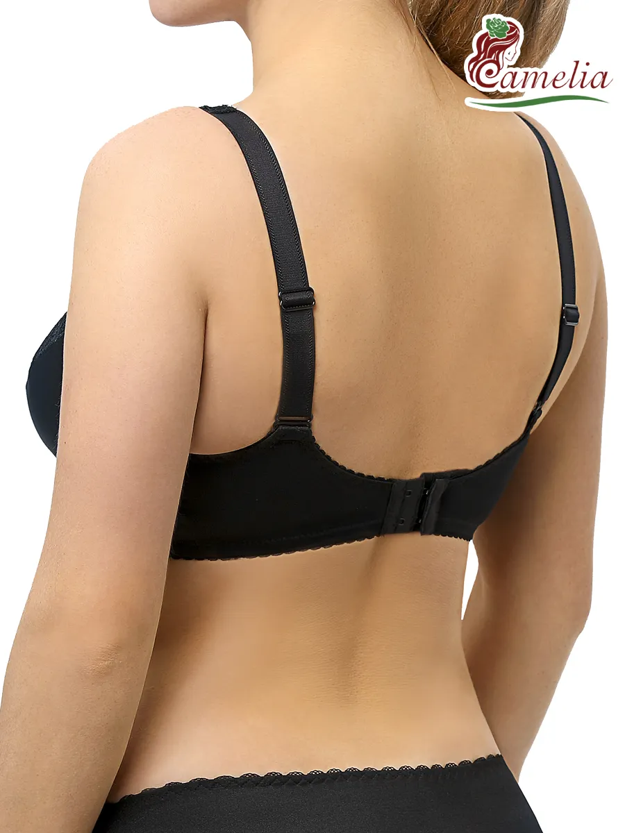 Бюстгальтер после мастэктомии с кармашками послеоперационный черный