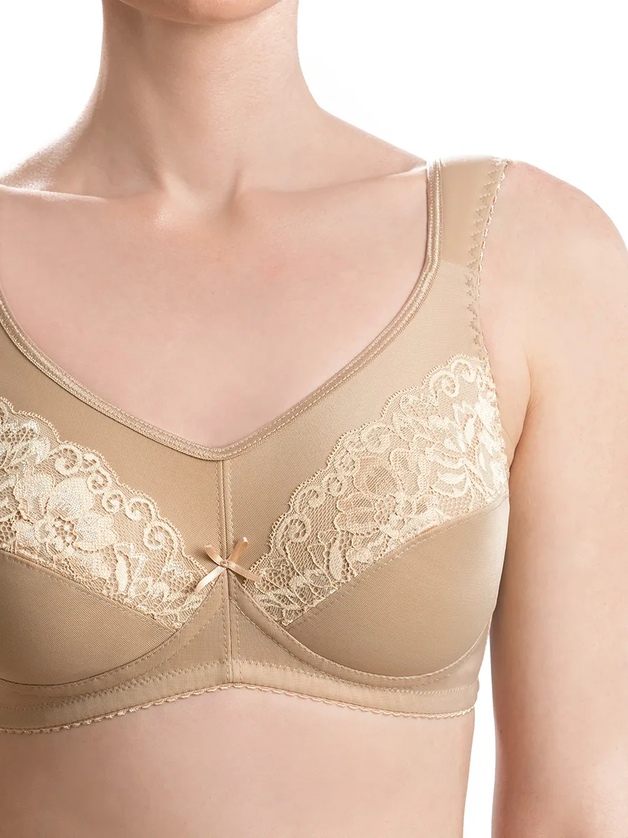 Бюстгальтер после мастэктомии с кармашками послеоперационный 1Ум/бежевый