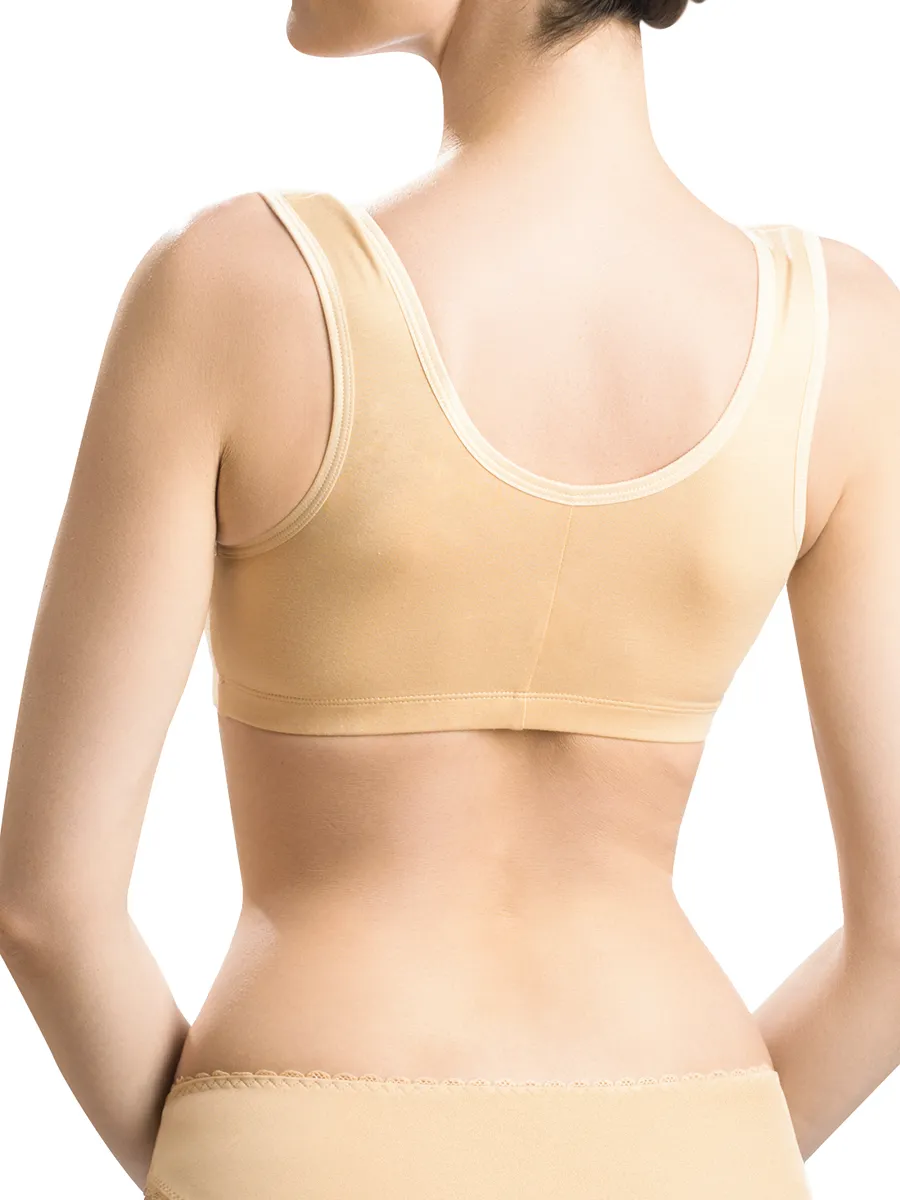 Бюстгальтер после мастэктомии с кармашками послеоперационный бежевый