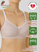  бежевый меланж/белый